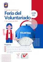 Cartel Feria del Voluntariado en Colegio San José